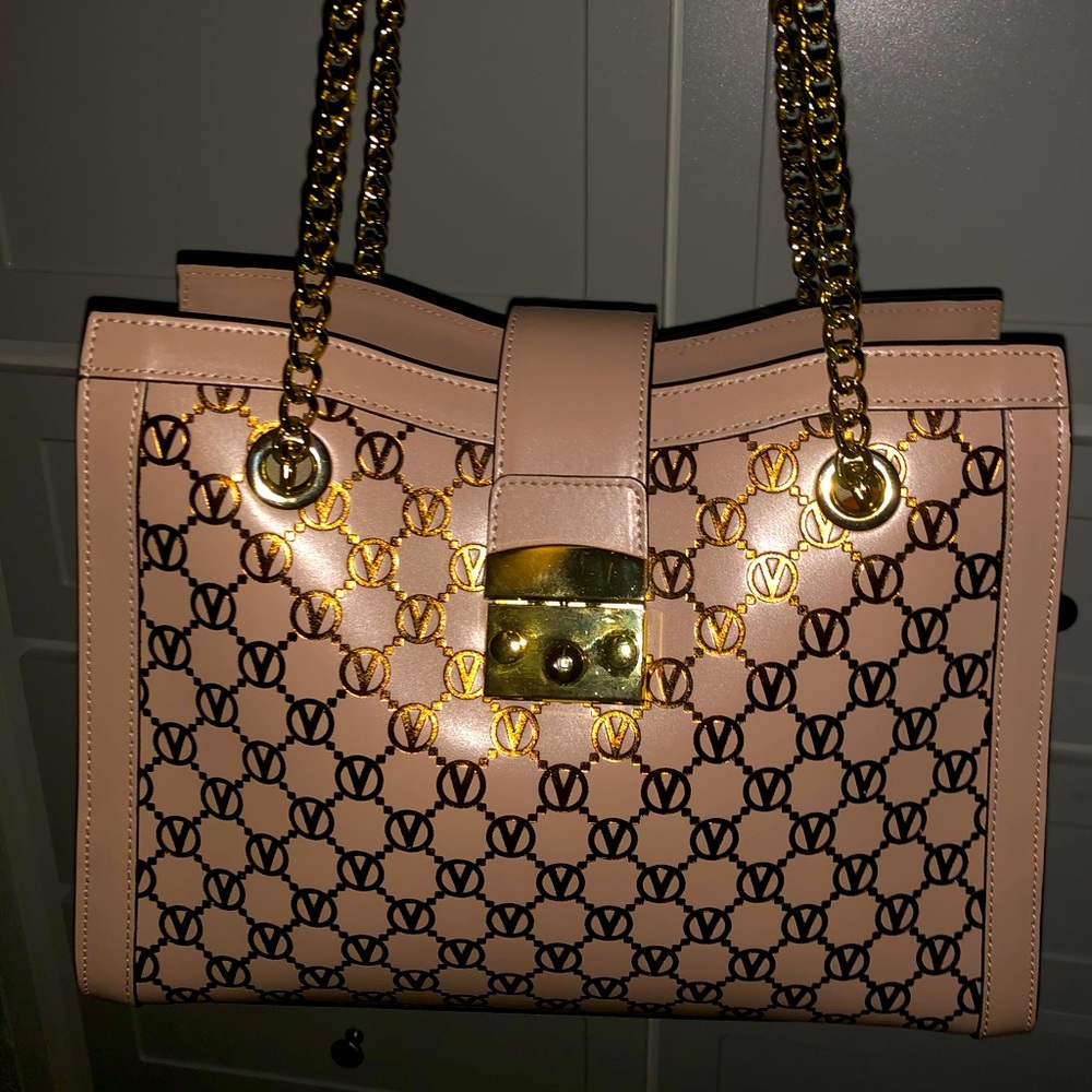 Valentino Roségold Large Shoulder Bag